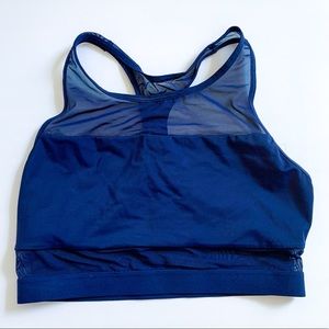 Victoria’s Secret Navy Scoop Neck Mesh Sports Bra
